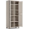KETER Armadio da Esterno in Plastica 44x80x182 cm Grigio Gulliver Multispace KETER