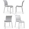 Calligaris N. 6 SEDIE CUCINA AIR CALLIGARIS Connubia NET GRIGIO
