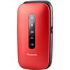 Panasonic KX-TU550 7,11 cm (2.8") Rosso Telefono di livello base