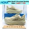 Hoka One One Hoka Bondi 9 Grassland Running Beige 1162011-GSSL Taglia Uomo