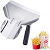 Westmark Paletta per patatine fritte/popcorn, Manico a dx, Dimensioni paletta: ca. 20 x 12 cm, Lunghezza: 23 cm, Acciaio inox/Plastica, Argento/Nero, 91282270