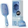 FHI Heat Mini Spazzola Capelli UNbrush, Adatta a Tutti i Tipi di Capelli, Bagnati o Asciutti - Mini Spazzola Districante per Capelli Ventilata con Setole Antistatiche DuoFlex - Blu Pervinca