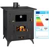 Prity A Legna Fornello Grande Forno Cucinare Stufa Log Burner 13.9kw Riscaldamento Pow