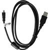 vhbw Cavo dati USB per Panasonic Lumix DMC-LZ5 DMC-LZ6 DMC-S1 DMC-LZ40 DMC-LZ8 150cm