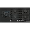 Bosch Serie 6 PPM9A6I40 Piano cottura a gas 5 fuochi 90 cm Vetro temperato Nero