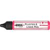 KREUL 49823 - Pluster & Liner Pen Neon Pink, 29 ml, vernice pluster che si illumina alla luce nera per decorare e abbellire