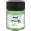 KREUL 8106 - Vernice per seta Javana in barattolo da 50 ml, verde, vernice a base d'acqua altamente pigmentata e brillante, dal carattere liquido e scorrevole, penetra in profondità nelle fibre