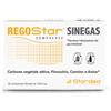 STARDEA Srl Regostar Sinegas, Integratore per Gas Intestinali e Gonfiore Addominale, con Carbone Attivo, Finocchio, Cumino e Anice, 30 Compresse, Senza Glutine e Lattosio