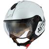Astone Helmets minisportg-wbl Casco Moto Minijet Sport Cooper, bianco/nero, taglia L