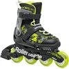 Rollerblade MICROBLADE SL, Pattini in linea Unisex bambino, nero/lime, EU: 28-32 (UK 10J-13J / US: 11J-1)