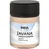 KREUL 8199 - Vernice per seta Javana in barattolo da 50 ml, beige, vernice a base d'acqua altamente pigmentata e brillante, dal carattere liquido e scorrevole, penetra in profondità nelle fibre