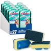 Spontex Ricariche per lavapiatti, resistenti testine di ricambio in spugna per lavare la spazzola, spugna abrasiva per una pulizia efficiente, 27 pezzi