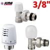 ICMA Kit termostatico ICMA - valvola + detentore + testa termostatica 3/8'' squadra a