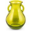 H&H Vaso in vetro riciclato anfora verde cm. 16