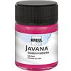 KREUL 8109 - Vernice per seta Javana in barattolo da 50 ml, rosso vino, vernice a base d'acqua altamente pigmentata e brillante, dal carattere fluido, penetra in profondità nelle fibre