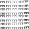 TSC Ferrite International TSC Ferrite 7070 Ferrite E Core Piccolo Senza Coperchio, Confezione Da 40 Pz