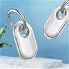 Custodia in TPU Antigraffio con Portachiavi per Samsung Galaxy SmartTag 2 (Bianc