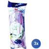 Bib 3x Mocio Ricambio Microfibra 200 Grammi Bib