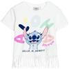 STITCH Maglietta a Maniche Corte per Bambini Bianca - Marca EAN: 8445484508574 - Taglia: 6 Anni