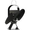 Ecofan AirDeco II, ventola per stufa a legna in stile contemporaneo, alimentata a calore, 322 m3/h, lama in nero da 20,30 cm (8)