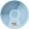 Mepal - Piatto Diviso Mio Little Dutch - Bordi alti per facilitare la raccolta - Base antiscivolo - Comprensivo di scomparto rimovibile per 2, 3, 4 sezioni - Lavabile in microonde - Forest Friends