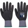 Portwest DermiFlex Ultra Pro - Guanto in schiuma di nitrile, taglia: S, colore: nero, A354K8RS