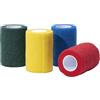 Gima 34736 Benda Elastica Coesiva Tnt, 4.5m x 7.5 cm, Mix 5 Colori