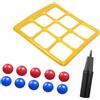 Giocattolo gonfiabile per piscina Tic Tac Toe, divertente gioco di lancio