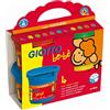 GIOTTO be-bè GIOTTO BEBE' - Confezione Da 4 Barattoli Di Colori A Dita, 150 ml, Super Lavabili