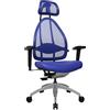 Topstar J170TS18 Open Art 10 Sedia Girevole per Ufficio, Braccioli Regolabili in Altezza, Rivestimento in Poliuretano Blu
