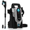 Cecotec Idropulitrice HidroBoost 1400. 1400 W, Compatto, Potente e Portatile. Ruote e Manico Alto, Portata Massima 408 l/h. 105 Bar Max, Ugello regolabile, Raggio d'azione +9m