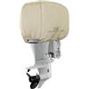 Explore Land Waterproof 600D Heavy Duty Outboard Motor Cover - Full Size Boat Engine Covers Fit for Motor 50-115 HP, Tan