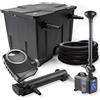 WilTec TTSet laghetti filtro 12000l chiarificatore 24W pompa tubo pompa fontana