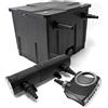 WilTec TTSet per laghetti da 12000l Filtro Pompa Super Eco 80W Chiarificatore UVC 36W
