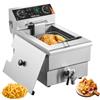 VEVOR Friggitrice Elettrica 3000W con Cestello Singolo in Acciaio Inox 11 L