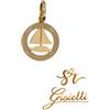 Oro 18kt Ciondolo ORO 18KT Rosa dei Venti con vela in ORO GIALLO 18KT 750% List 235€