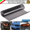 ESL PELLICOLA ADESIVA NERO LUCIDO OSCURAMENTO FARI 40 x 150 CM PER ALFA ROMEO 166