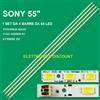 PER SONY KIT 4 BARRE LED PER TV SONY S1G2-550SM0-R1 STS550A26-60LED-REV3 DA 60 LED