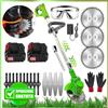 Tagliabordi a Batteria 24V Decespugliatore Elettrico da giardinaggio con x3 lame