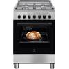 Electrolux Cucina a Gas 4 Fuochi Electrolux Forno Elettrico 60x60 cm Cl A Inox LKK620000X