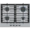 Bosch Piano Cottura a Gas 4 Fuochi 60 cm con Griglia in Ghisa Inox PCP6A5I90 Bosch