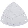 kwb Triangolo di levigatura per levigatrici Delta e Multi - per metallo, legno, vernice, ecc., per Bosch-PSM , 100 x 62, 93 mm, rivestimento in zinco-stearato, grana K-120, 5 pezzi, perforato