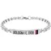 Lowell Bracciale Uomo BOLOGNA FC B-BB002UA1 Acciaio Inossidabile OFFICIAL