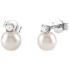 Bliss Orecchini Bliss Elisir 20092755 Earrings Oro Bianco Diamanti 0,02 ct Perla 4 mm