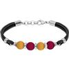 Lowell Bracciale Uomo AS ROMA B-RB006UPN Tessuto Nero OFFICIAL