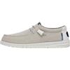 Hey Dude Mocassini Uomo Wally Sport Mesh, Easy-on - 100 (White)