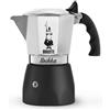 Bialetti Caffettiera Moka Brikka Alluminio 2 Tazze Espresso Crema Fornello - Bialetti