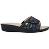 DR.SCHOLL SCHOLL ciabatte 1 strappo MANGO LEDEL pelle NERO/MULTICOLOR plantare Memory legg