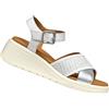 GEOX SCARPE SANDALI CON ZEPPA DONNA ESTATE D550NF 0BCDS C1000 CAMALEI BIANCO