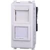Elektronova Presa Rete Dati RJ45 Cat.5e UTP Bianco compatibile Vimar Plana 2355